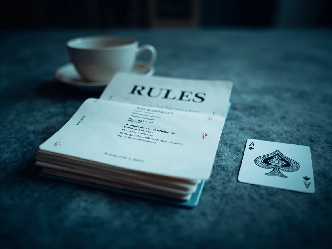 Close-up of an open rulebook with new revision stickers.