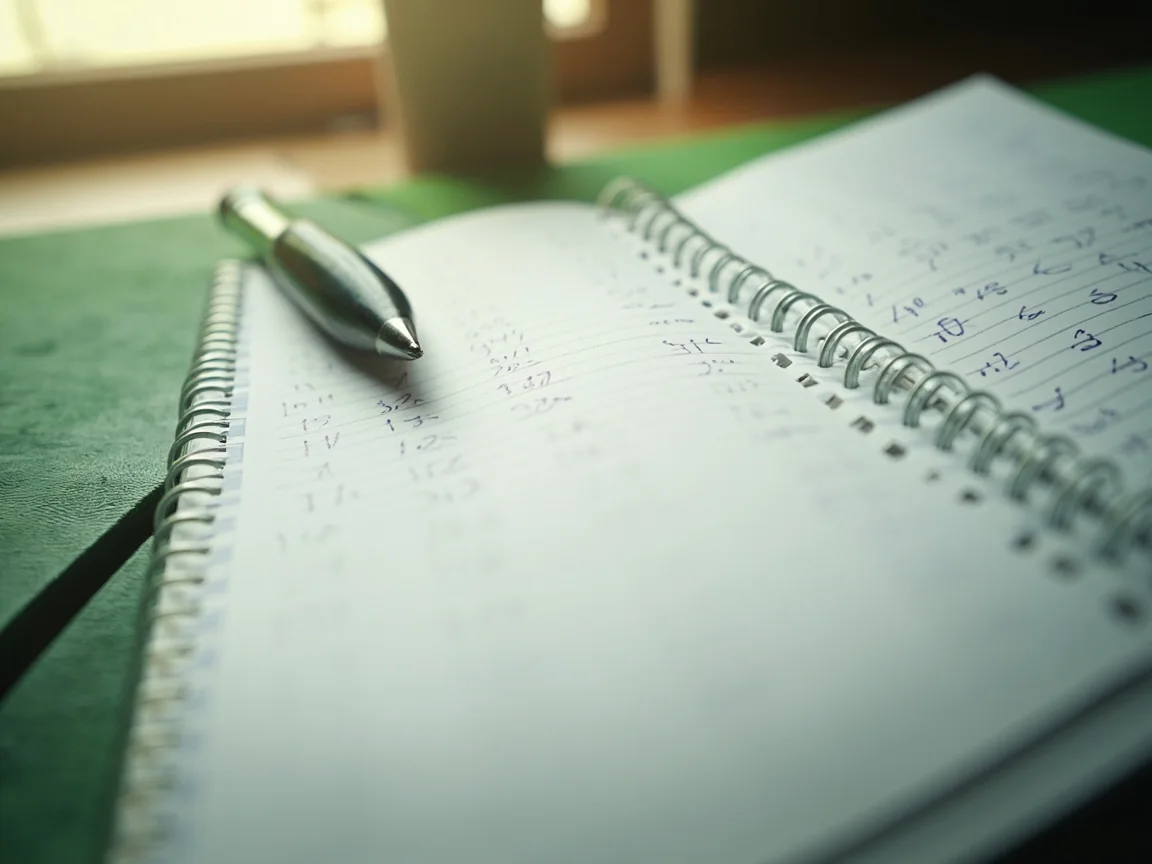 Annotated score notebook showing a valid rummy sequence with numbered steps.